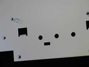 Close-up: Bright Tin Plated Sheet Metal Chassis